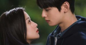 Couple sharing intense eye contact
