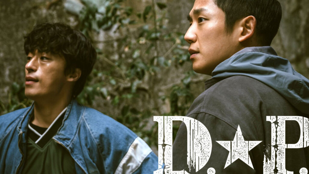 Two main characters from DP Season 1 in a tense moment, showcasing the emotional depth and suspense of the drama. This image captures the intensity and complexity of DP Season 1, perfectly aligning with the DP Season 1 Full Review