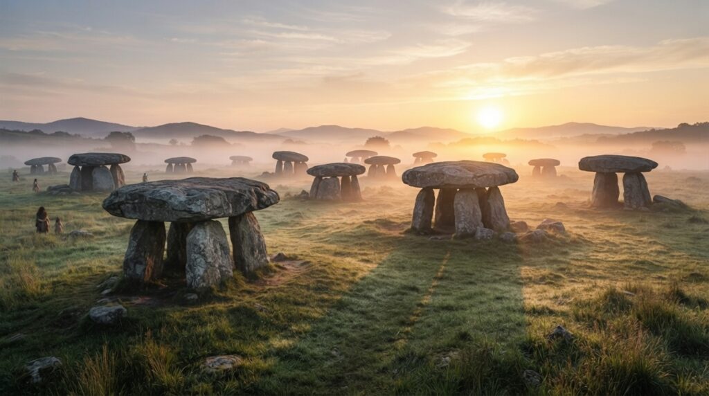 Ancient dolmen megaliths at the UNESCO-listed Ganghwa Dolmen Sites
