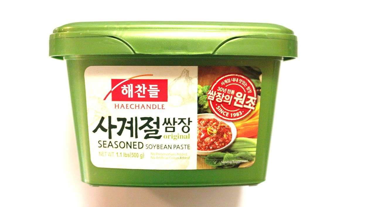 Haechandle Seasoned Soybean Paste 1.1 Lb (500g) Tub (Pack of 2)