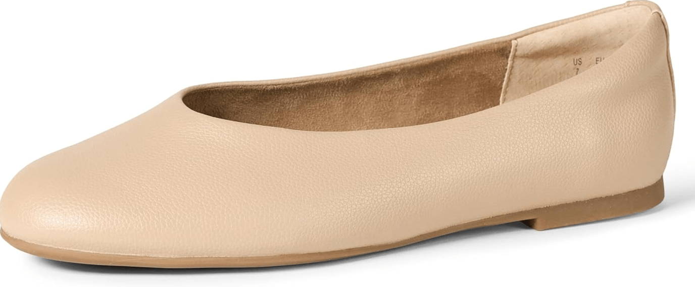 Amazon Essentials Women's Glove Ballet Flats 