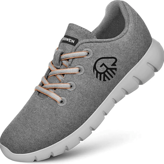 GIESSWEIN Merino Runners Women - Breathable Merino Wool 3D Stretch Sneakers, Lightweight Women's Casual Shoes with Replaceable Footbed 