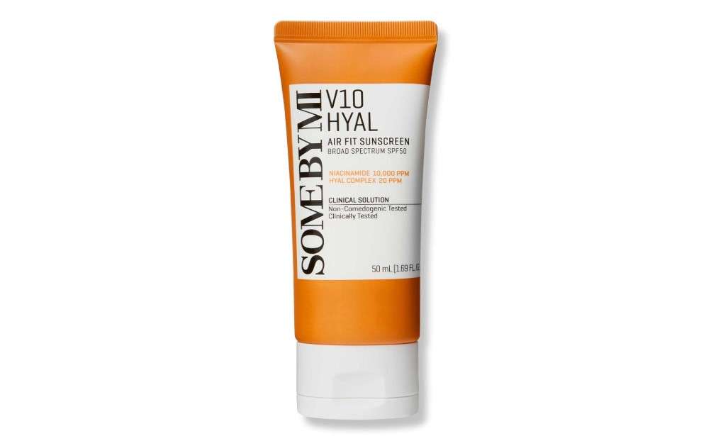 SOME BY MI V10 Hyal Air Fit Sunscreen SPF 50 – 1.69oz, 50ml – Korean Centella Sunscreen for Face with UV Protection – Non-Greasy, No White Cast, No Eye Irritation for Sensitive Skin – Korean Skin Care
