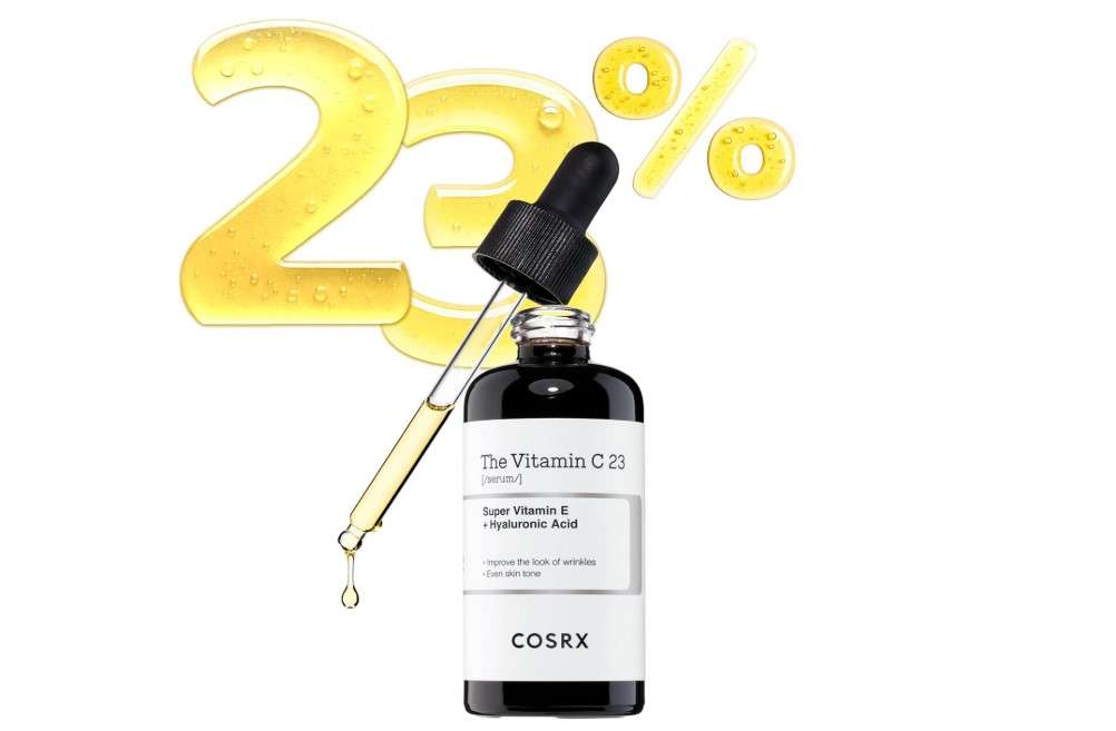 COSRX Pure Vitamin C 23% Serum with Vitamin E & Hyaluronic Acid, Brightening & Hydrating Facial Serum for Fine Lines, Uneven Skin Tone & Dull Skin, 0.7oz/20g, Korean Skin Care 