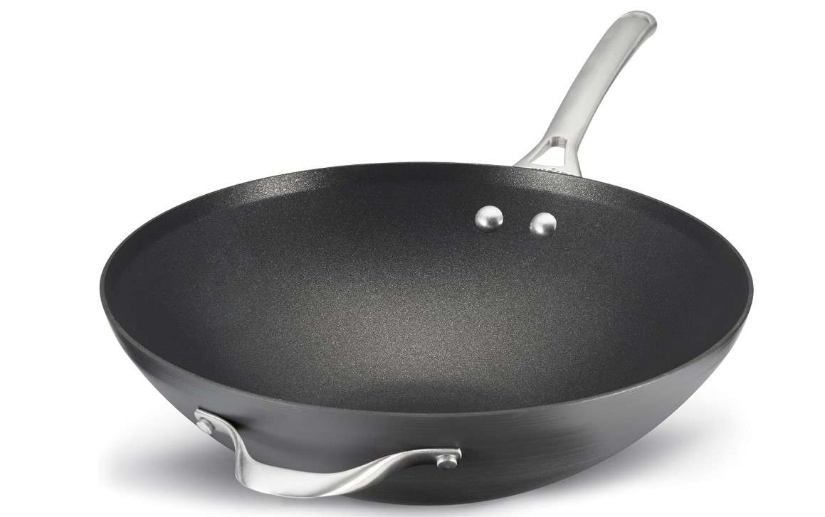 Calphalon Contemporary Nonstick 12-Inch Flat-Bottom Wok 