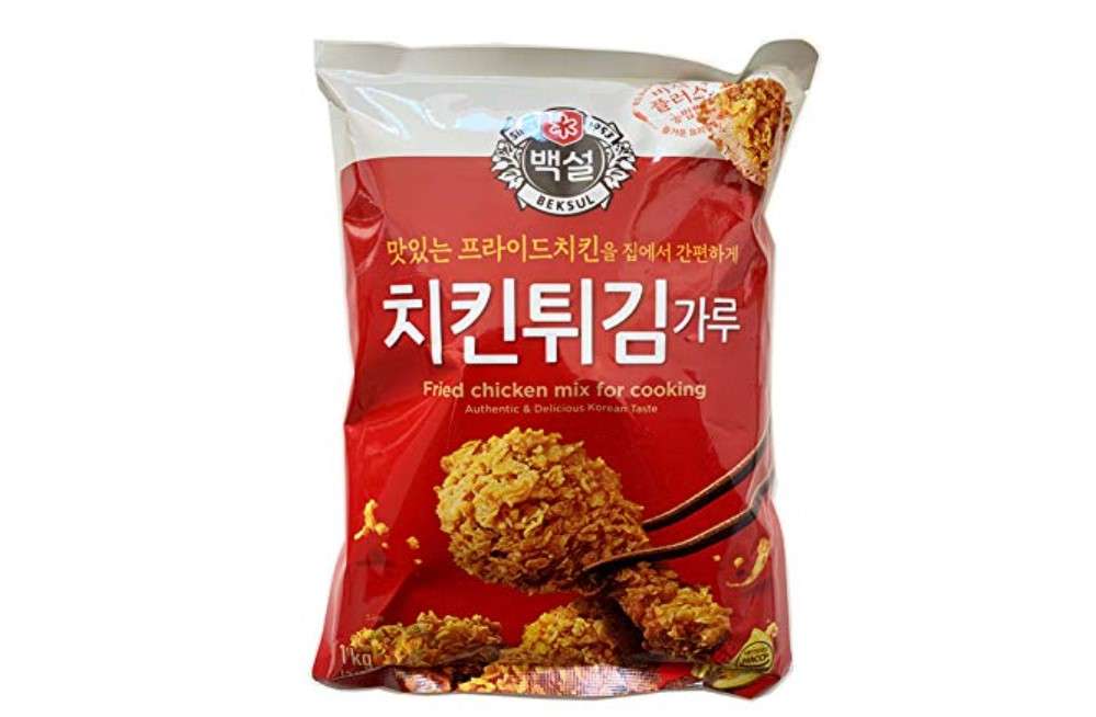 Korean Beksul Authentic & Delicious Korean Taste Crispy Fried Chicken Mix 1Kg (1 Pack) 