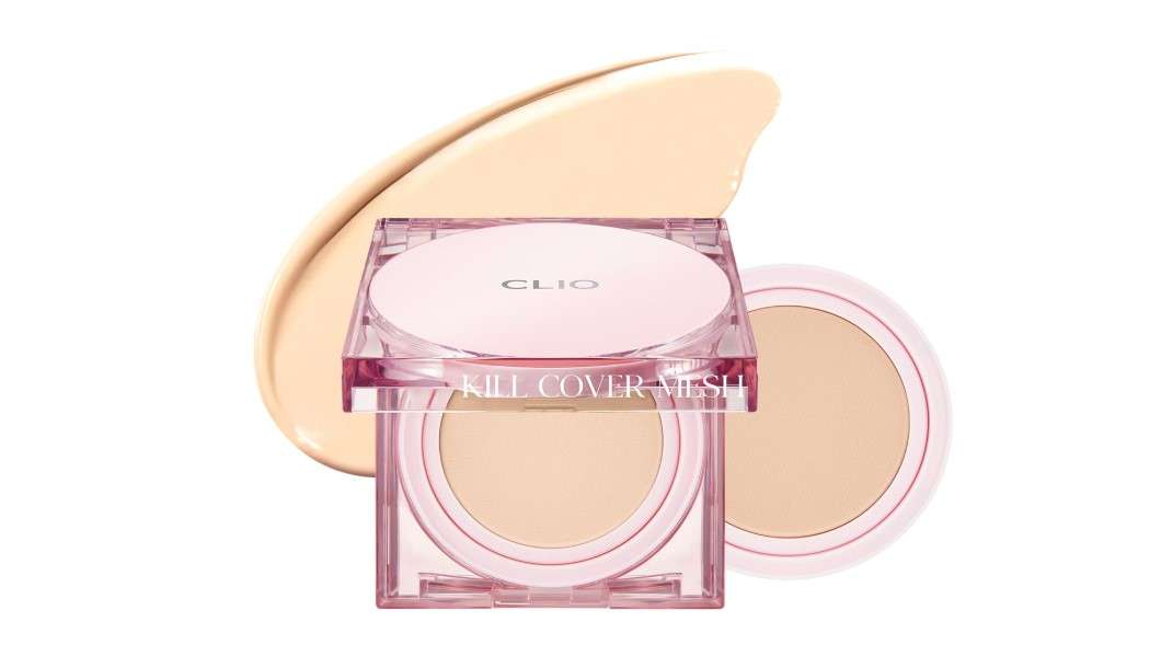 CLIO Kill Cover Mesh Glow Cushion Foundation ([Refill Included] 15g*2, 21N LINEN), Glass Skin, Long-Lasting, Lightweight, Buildable Coverage, Glowy Skin Makeup 