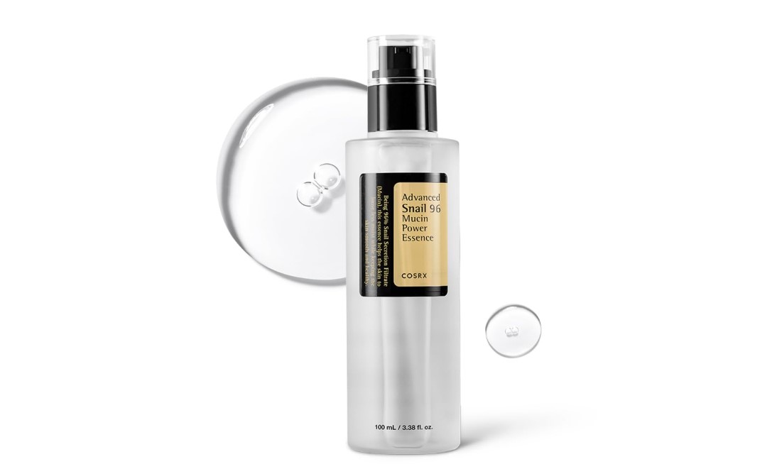 COSRX Snail Mucin 96% Power Repairing Essence 3.38 fl.oz 100ml, Hydrating Serum for Face with Snail Secretion Filtrate for Dull Skin & Fine Lines, Korean Skin Care
