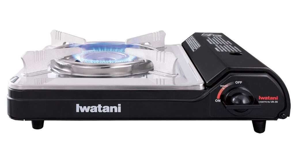 Iwatani Cassette Feu Butane VA-30 Camp Stove, one, BLACK
