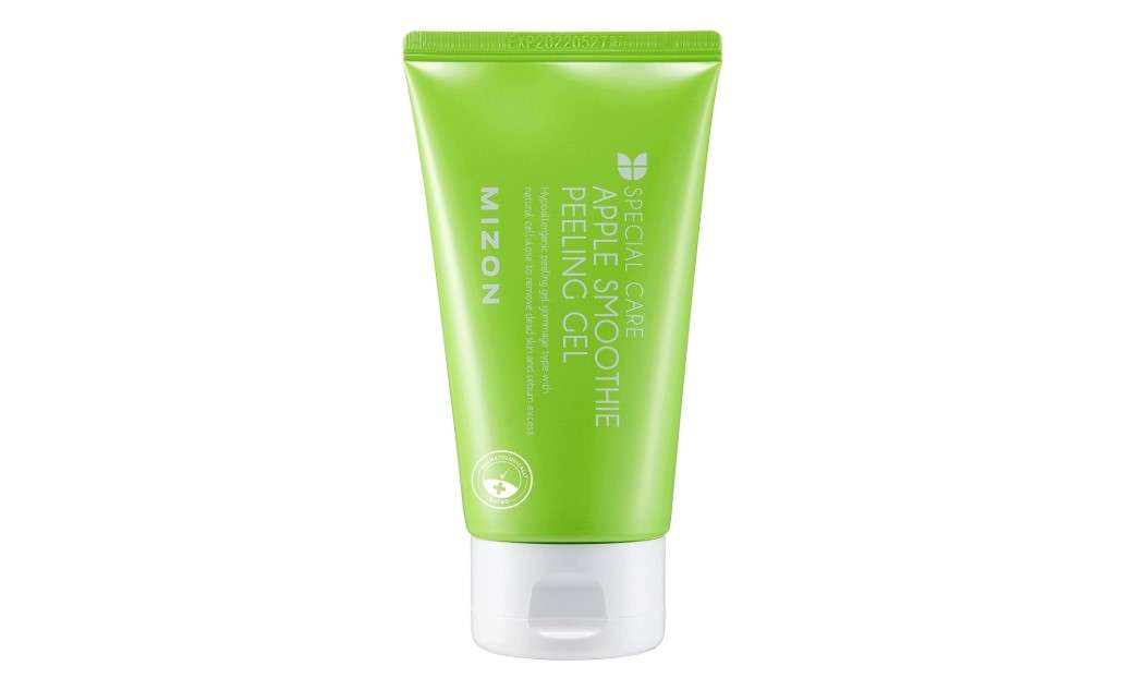 MIZON Apple Smoothie Peeling Gel for Smooth Glowing Skin, Deep Cleansing and Gentle Exfoliation with Natural Elasticity (120ml, 4.1 fl oz)