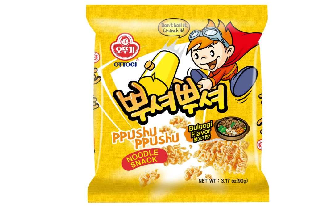 OTTOGI PPUSHU PPUSHU NOODLE SNACK- Bulgogi Flavor (90g) - 24 Pack Visit the Ottogi Store 4.4 4.4 out of 5 stars 406 ratings 
