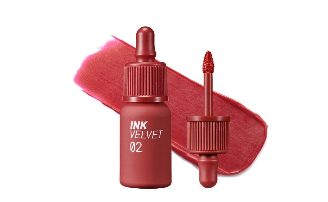 Peripera Ink the Velvet Lip Tint - High Pigment Color, Longwear, Weightless, Not Animal Tested, Gluten-Free, Paraben-Free (002 CELEB DEEP ROSE)
