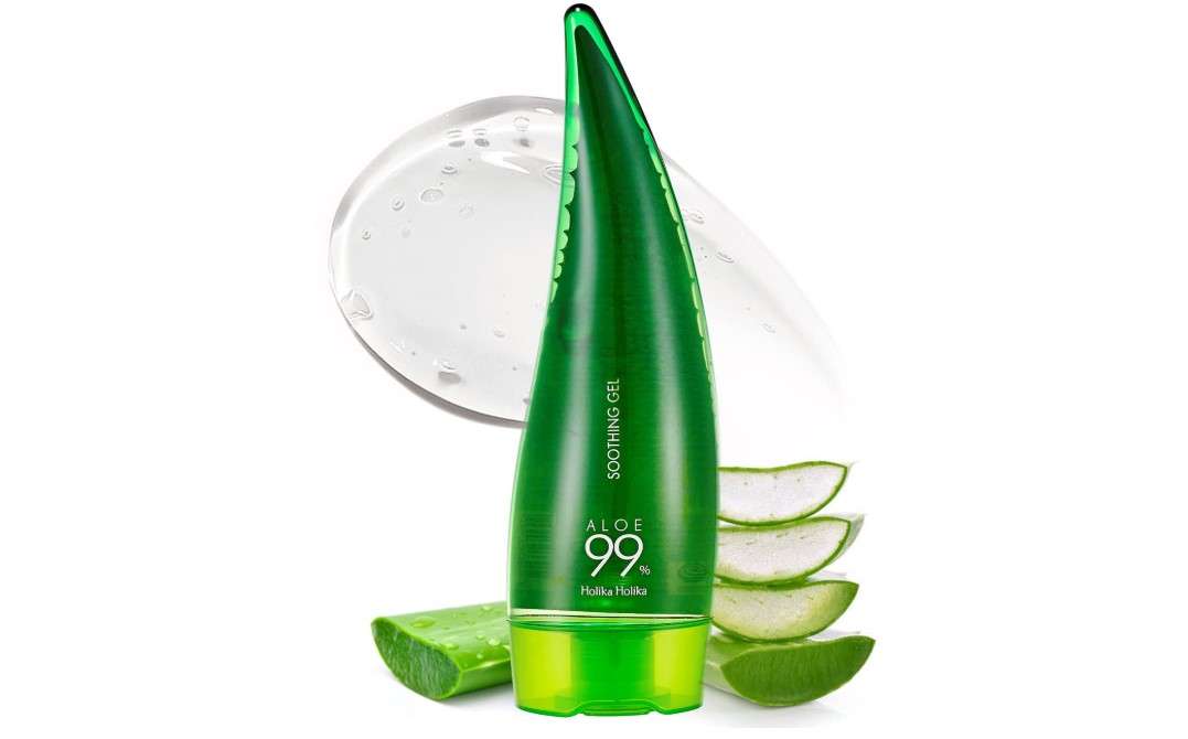 Holika Holika Aloe 99% Soothing Gel, 8.5 Ounce, 250ml - No Sticky 99% Aloe Vera Sunburn Relief - Moisturizing, Fast Absorbing for Face, Skin, Body&Hair 