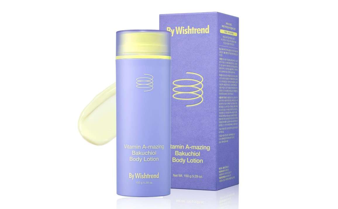 BY WISHTREND Vitamin A-mazing Bakuchiol Body Lotion 150g, Korean body lotion, skin bumps, chicken skin, hyperpigmentation, dull wrinkles, pore care for All Skin Types 
