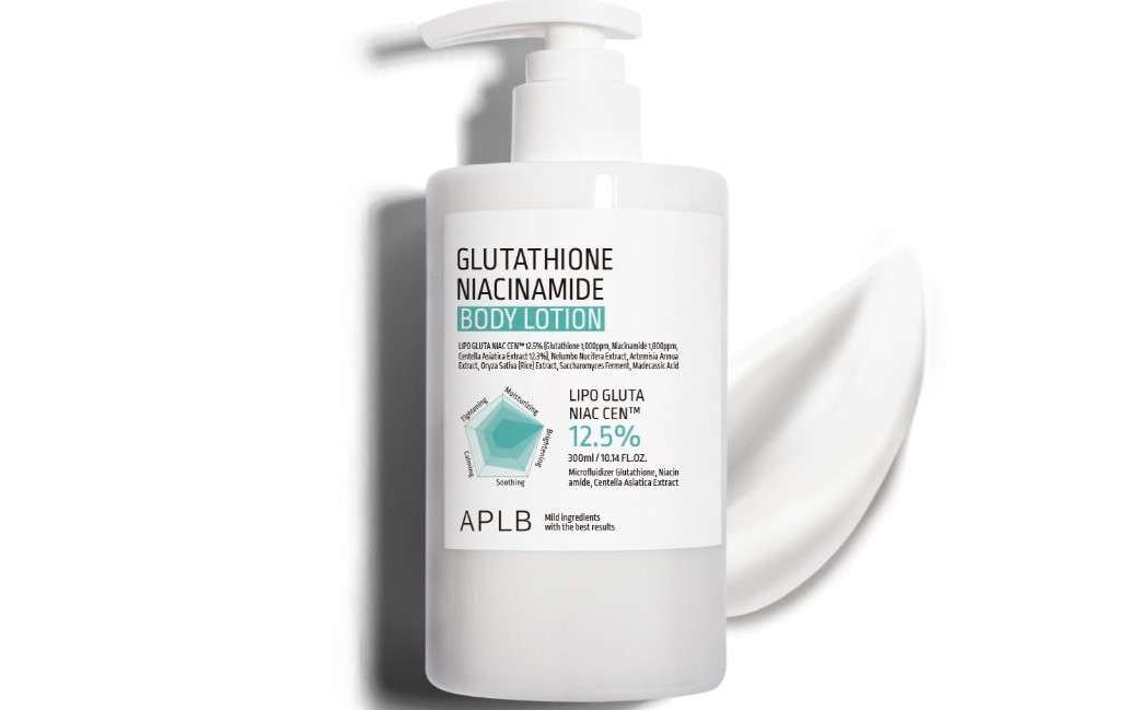 APLB Glutathione Niacinamide Body Lotion | LIPO GLUTA NIAC CEN™ 12.5% 10.14 FL.OZ/Korean Skincare, Long lasting hydration, Revitalize for gentle and improve skin texture 