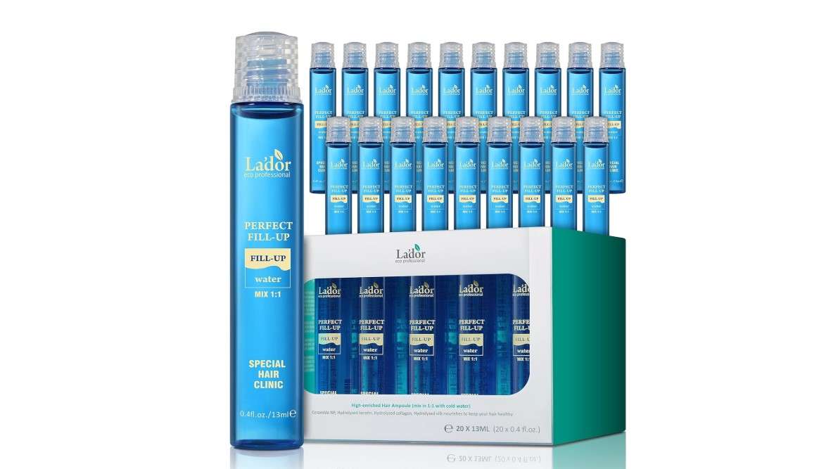 LADOR Perfect Hair Fill-Up Intensive Keratin Deep Conditioner Hair Treatment Collagen Protein Effective Hair Mask Pack for Color Treated Dry Fine Thin Hair Care Korean
