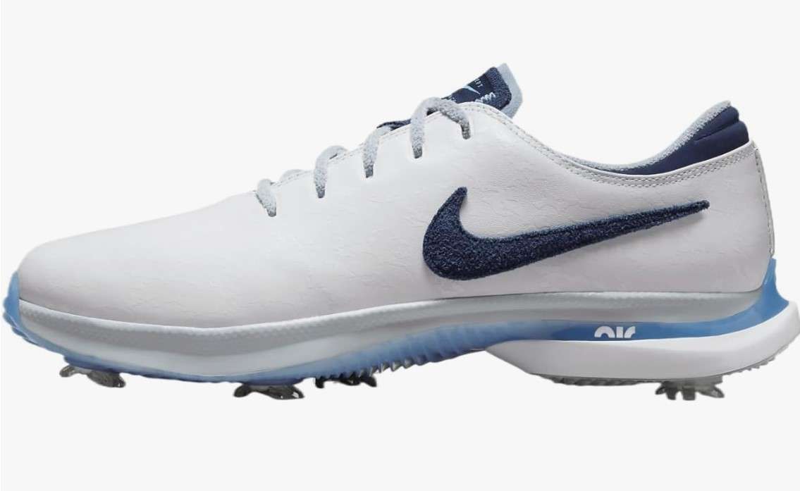 Nike Air Zoom Victory Tour 3 NRG Golf Shoes (FV5288-100, White/Aquarius Blue/Light Armory Blue/Midnight Nav) Size 7.5
