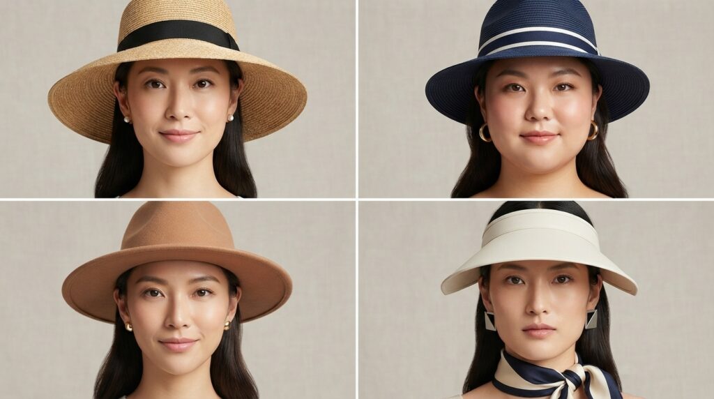 Face shape guide for choosing the right Korean hat style