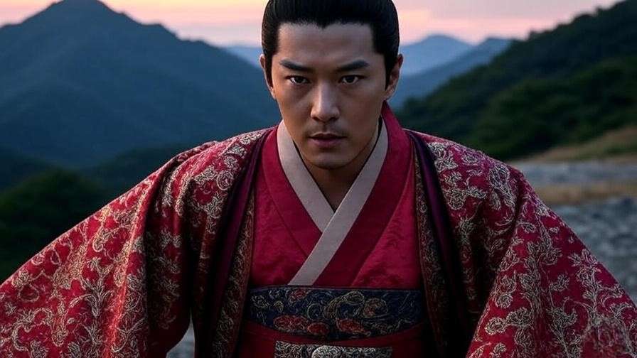 K-drama set inspired by Gojoseon with actors in historical costumes, showcasing Korean storytelling