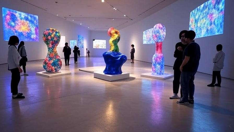 Contemporary art exhibits at Busan Museum, K-culture inspired things to do in Busan Korea.