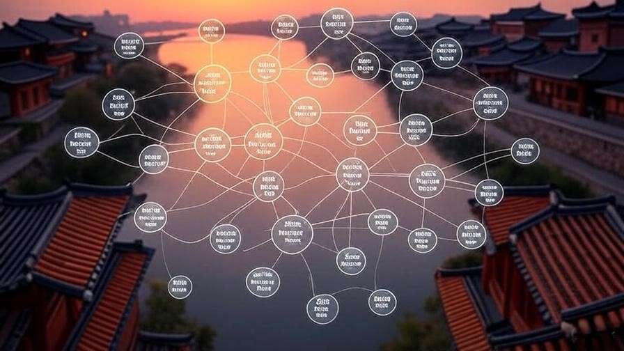 Mind map of DOD’s impact on Korean culture exports with Han River backdrop