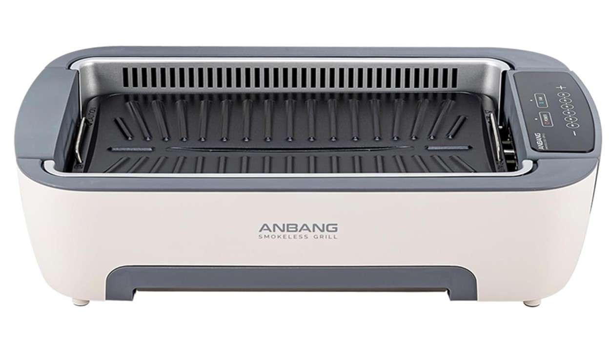 Indoor Smokeless ANBANG GRILL AB901UMF,The most popular BBQ Grill in Korea,Removing Smoke&odors&grease,No Fire-alarm,Powerful odors&grease Filter,Easy Removable System,Triple Safety Devices
