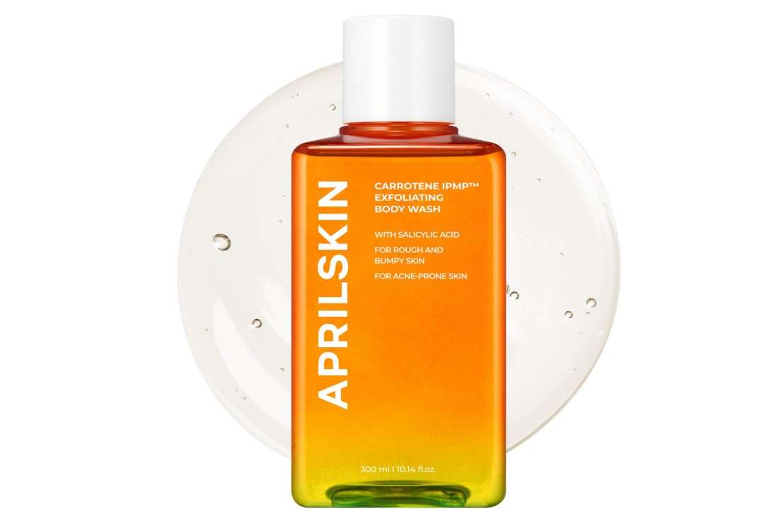 APRILSKIN Carrotene IPMP™ Exfoliating Body Wash | Salicylic Acid Body Wash Improve Rough & Bumpy Skin, Body Acne, Keratosis Pilaris with Niacinamide & Ceramides | Vegan & Cruelty-free | 10.14 fl.oz
