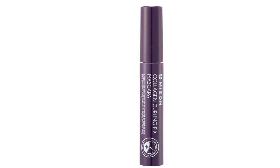 MIZON Collagen Curling Fix Mascara long lasting no smudges high volume korean make up with skincare benefits (0.20 oz) 