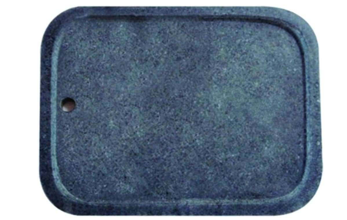 Jangsoo Gobdol Korean BBQ Stone Grill, Extra Large Korean Natural Stone Home Plate Pork Belly Roasting BBQ Pan, Stone Plate Stovetop Barbecue Grill Pan (11.8" x 15.7")
