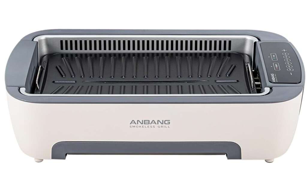 Indoor Smokeless ANBANG GRILL AB901UMF,The most popular BBQ Grill in Korea,Removing Smoke&odors&grease,No Fire-alarm,Powerful odors&grease Filter,Easy Removable System,Triple Safety Devices
