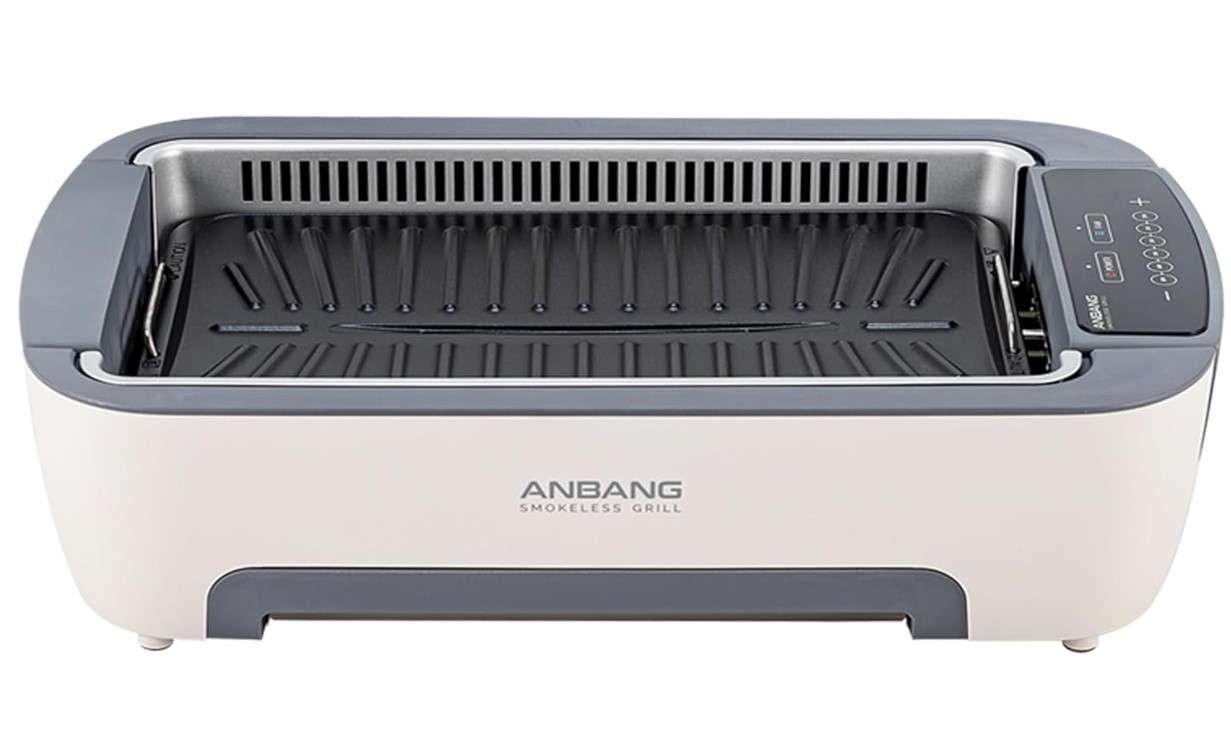 Indoor Smokeless ANBANG GRILL AB901UMF,The most popular BBQ Grill in Korea,Removing Smoke&odors&grease,No Fire-alarm,Powerful odors&grease Filter,Easy Removable System,Triple Safety Devices
