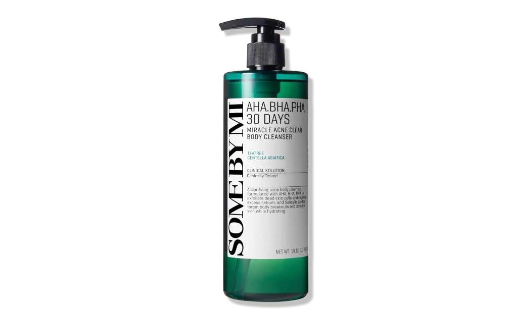SOME BY MI AHA BHA PHA 30 Days Miracle Acne Clear Body Cleanser - 13.5oz, 400ml - Daily Exfoliating Tea Tree Acne Body Wash with Salicylic Acid - Deep Cleanses Sebum and Impurities - Korean Skin Care
