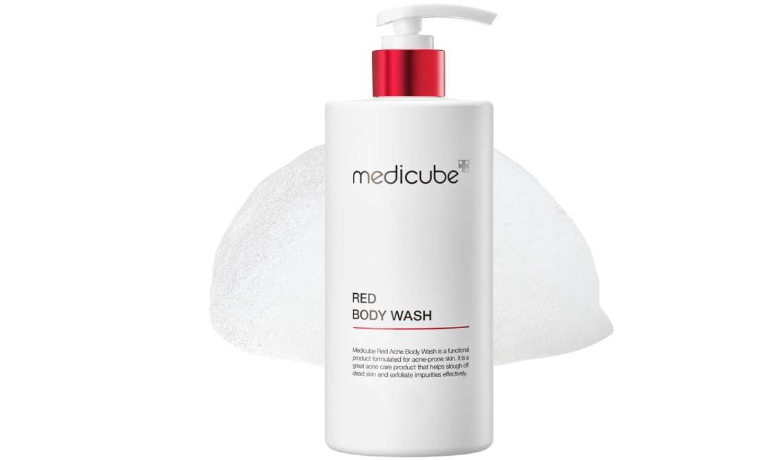 Medicube Red Acne Body Wash 14.10 Fl.oz I Low pH and Hydrating Cleanser with Salicylic Acid, Lactic Acid, Niacinamide and Hyaluronic Acid Suitable for Bacne Treatment | Korean Skin Care
