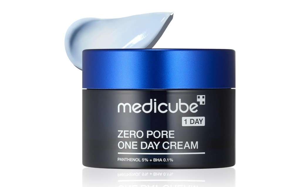 Medicube Zero Pore One-Day Cream 1.7 fl.oz - Visibly Smaller Pores, Controls Excess Oil - Pore Refining Cream with Panthenol, Salicylic Acid, and Niacinamide - Korean Skincare 