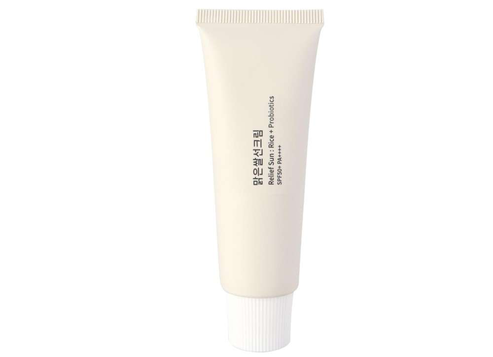 Relief Sun Organic Sunscreen SPF50+, PA++++ Rice and Probiotics | Korean Skin Care Solution for All Skin Types | Nourishing Protection(FX198) 