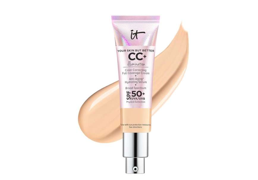 IT Cosmetics CC+ Cream Illumination - Full-Coverage Foundation With SPF 50, Color Corrector & Anti-Aging Serum, Formulated With Niacinamide & Hyaluronic Acid, Radiant Finish, 1.08 fl oz
