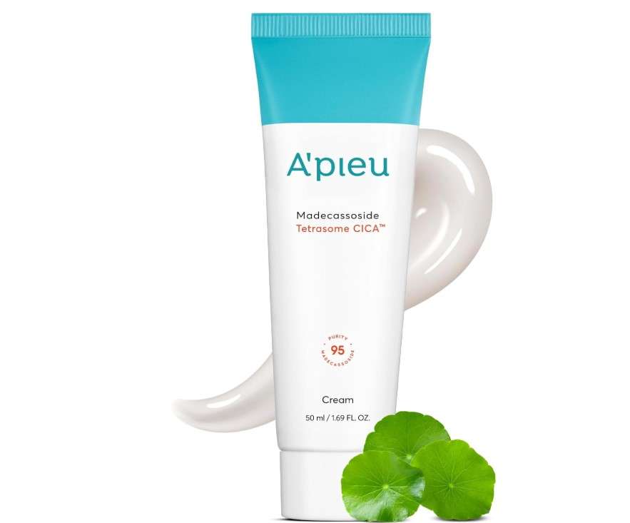 A'PIEU Madecassoside Tetrasome Cica Cream 1.69 fl oz/ 50ml - Upgraded Absorption, Enhanced Skin Barrier, Calming Effects - Centella Asiatica, Asiaticoside, Asiatic Acid
