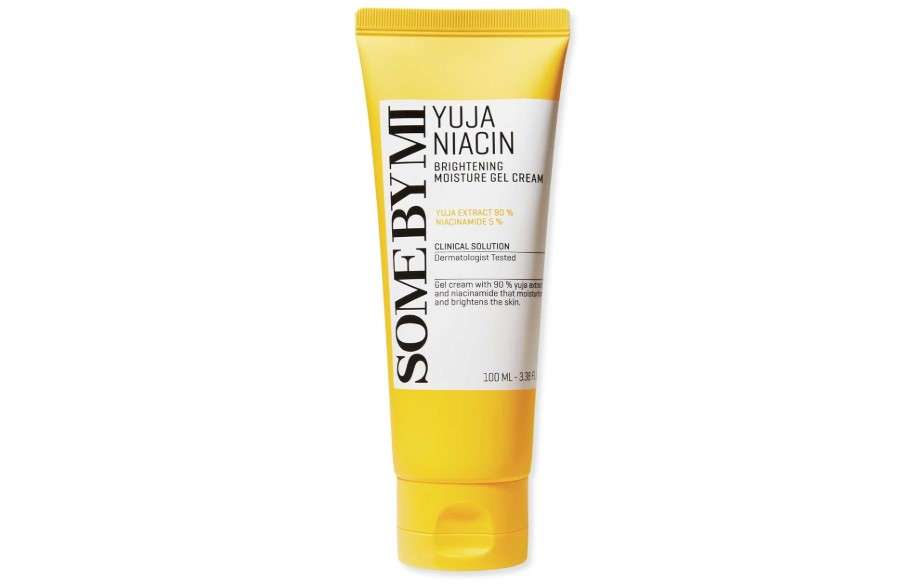 SOME BY MI Yuja Niacin Brightening Moisture Gel Cream - 3.38Oz, 100ml - Made from 10 Vitamin for Dull-Looking Skin - Mild Moisturizer for Skin Calming, Melasma and Blemish Care - Korean Skin Care

