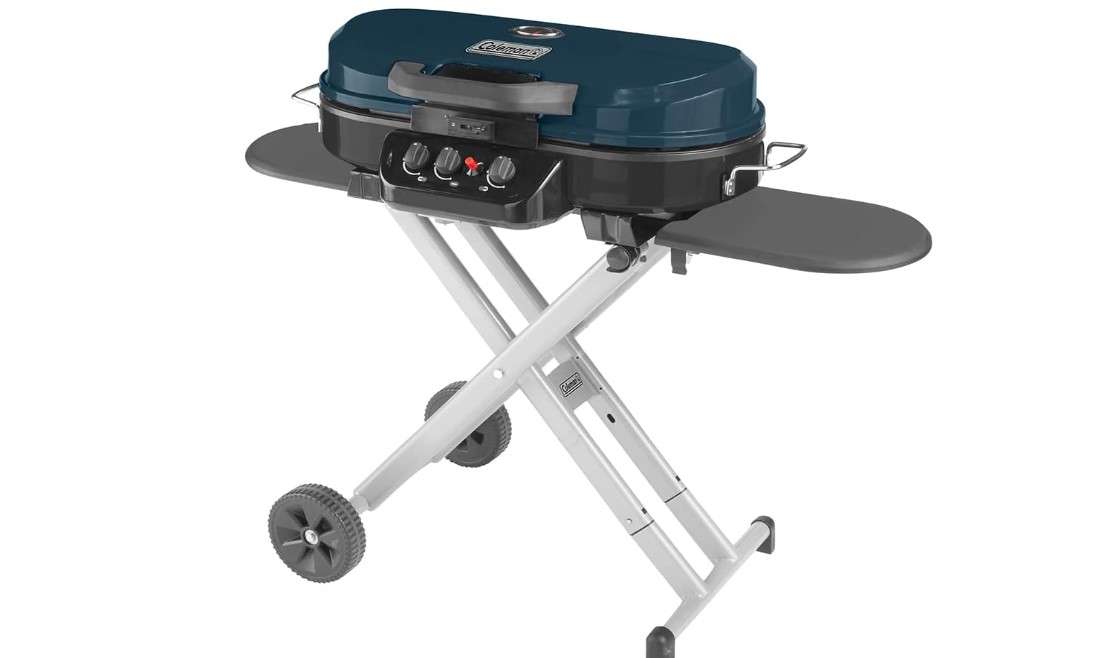 Coleman RoadTrip 285 Portable Stand-Up Propane Grill with 3 Adjustable Burners & Instastart Ignition, 20,000 BTUs of Power for Outdoor Cooking, Camping, Tailgating, Grilling, BBQs, & More
