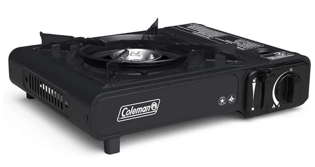 Coleman Classic 1-Burner Butane Stove, Portable Camping Cooktop with Carry Case & InstaStart Ignition, Adjustable Burner with 7650 BTUs of Power for Camping, Grilling, Tailgating, & More 
