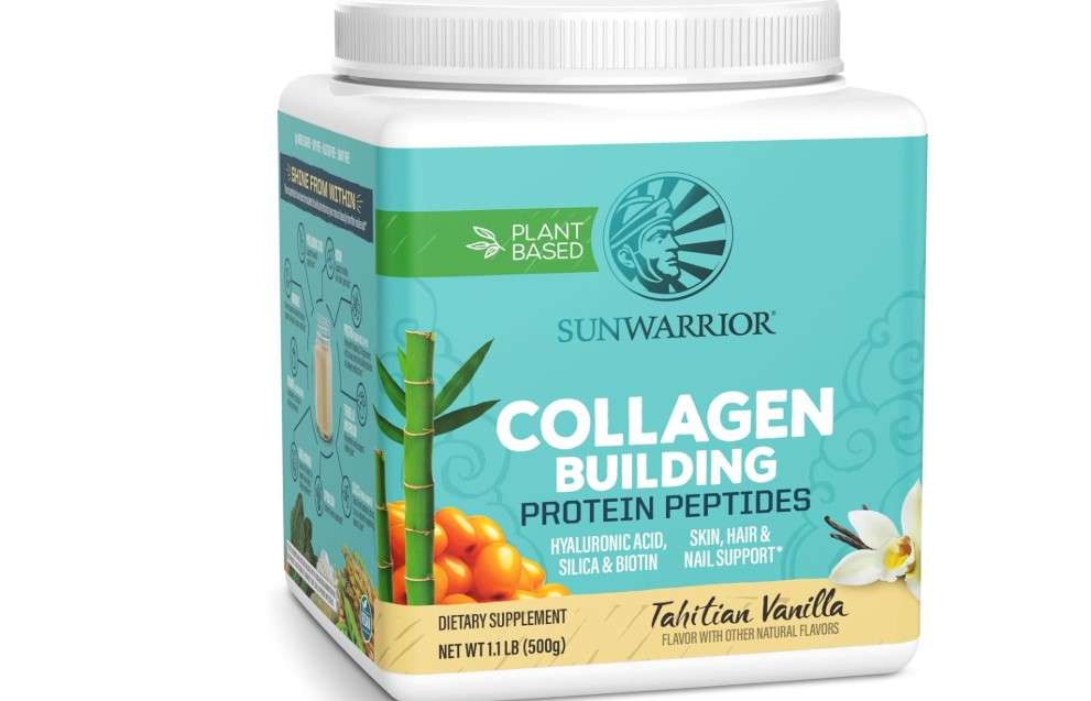 Vegan Collagen Protein Powder Plant-based | Hyaluronic Acid Minerals Biotin Soy Free Dairy Free Gluten Free NON-GMO | Vanilla 20 Servings | Collagen Building Peptides by Sunwarrior
