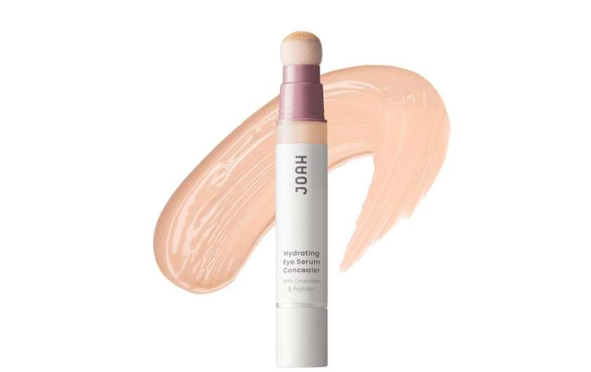 JOAH Perfect Complexion Under Eye Concealer and Serum, Korean Makeup, Hydrating Under Eye Concealer Stick for Dark Circles and Puffiness, Peptide Serum with Medium Coverage
