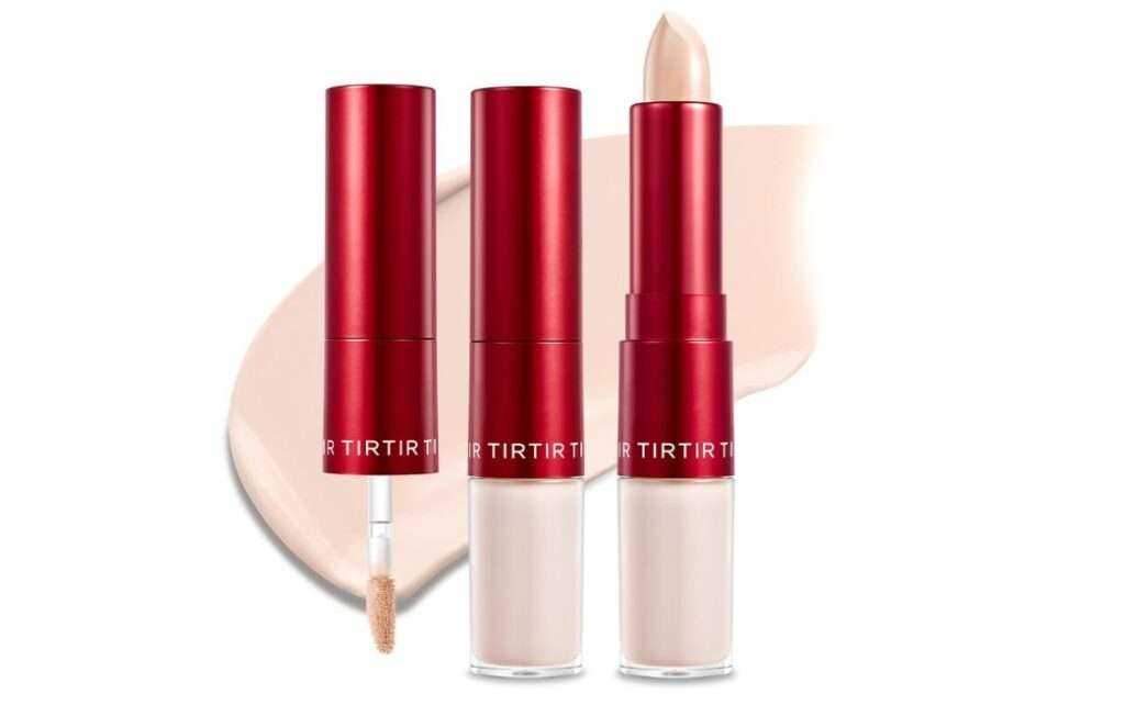 TIRTIR Glide&Hide Blurring Concealer - Creamy texture, Conceals dark circles and wrinkles, Dual formula (liquid tip & balm stick), Long-lasting wear, Korean Makeup, #1N, 0.28 Oz

