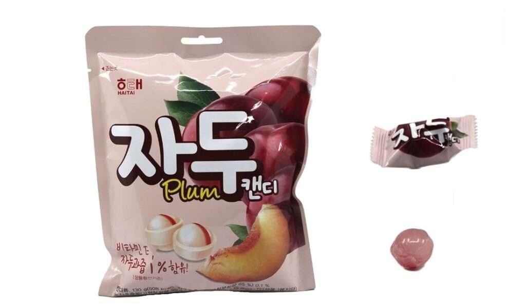 Korean Candy K FOOD Plum Flavor Hard Candy (130g 4.58oz) 