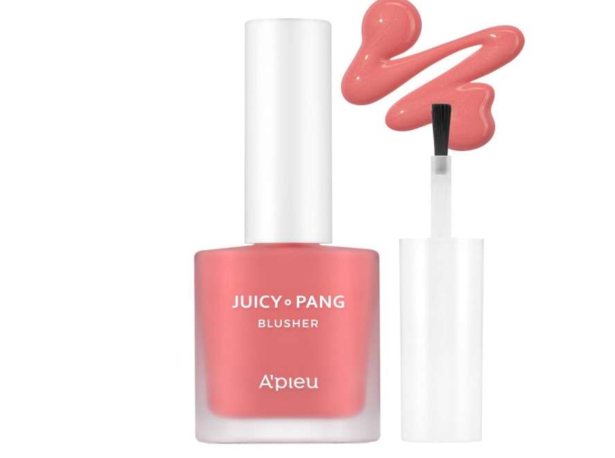 A'PIEU Juicy-Pang Water Blusher [PK04] (0.31 fl oz) - Dewy-Liquid Cheek Color with Fruity Tint and Soft Blendable Texture. Fruit Extract Blend, Rose Flower Water.

