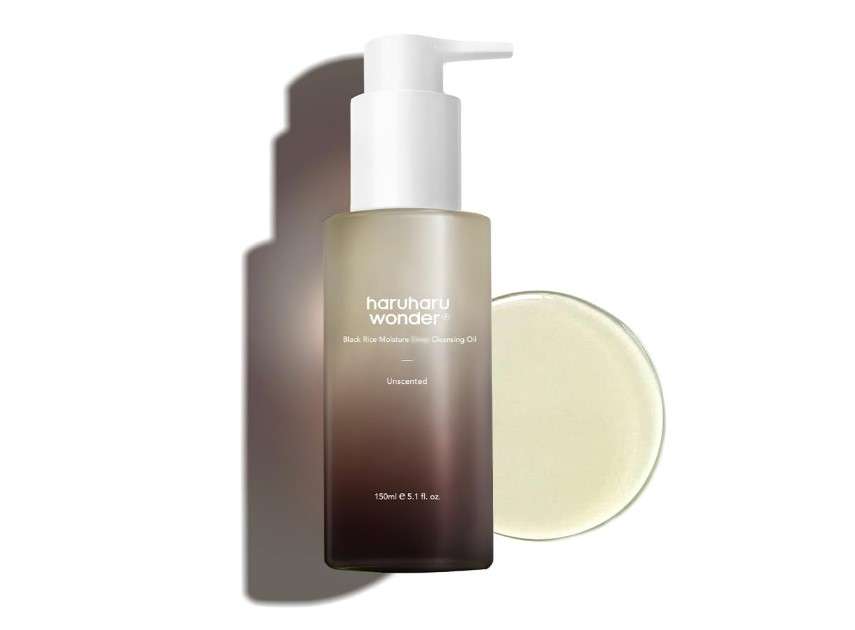 HARUHARU wonder Black Rice Moisture Cleansing Oil, 5.1 fl oz, Double Cleansing, Daily Makeup remover, Pore Oil Cleanser, Korean Skincare for sensitive, normal and Oily Skin
