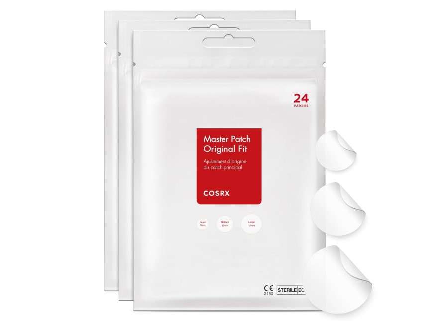 COSRX Acne Pimple Patch Absorbing Hydrocolloid Original 3 Size Patches for Blemishes and Zits Cover, Spot Stickers for Face and Body, Not Tested on Animals (72)
