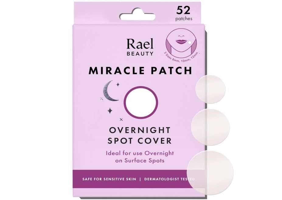 Rael Pimple Patches - Miracle Overnight Spot Cover, Thicker & Extra Adhesion, Hydrocolloid Acne Treatment for Face, Zits & Blemishes, Korean Skin Care, Vegan & Cruelty-Free, 3 Sizes (52 Count)

