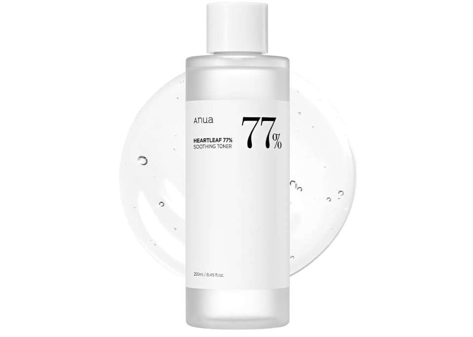 Anua Heartleaf 77 Soothing Toner I pH 5.5 Trouble Care, Calming Skin, Refreshing, Hydrating, Purifying, Cruelty Free, Vegan,(250ml / 8.45 fl.oz.)
