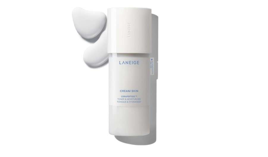 LANEIGE Cream Skin Toner & Moisturizer: Lightweight Refillable Korean Milky Toner with Ceramide & Peptide for Hydration, Firming, & Barrier Support
